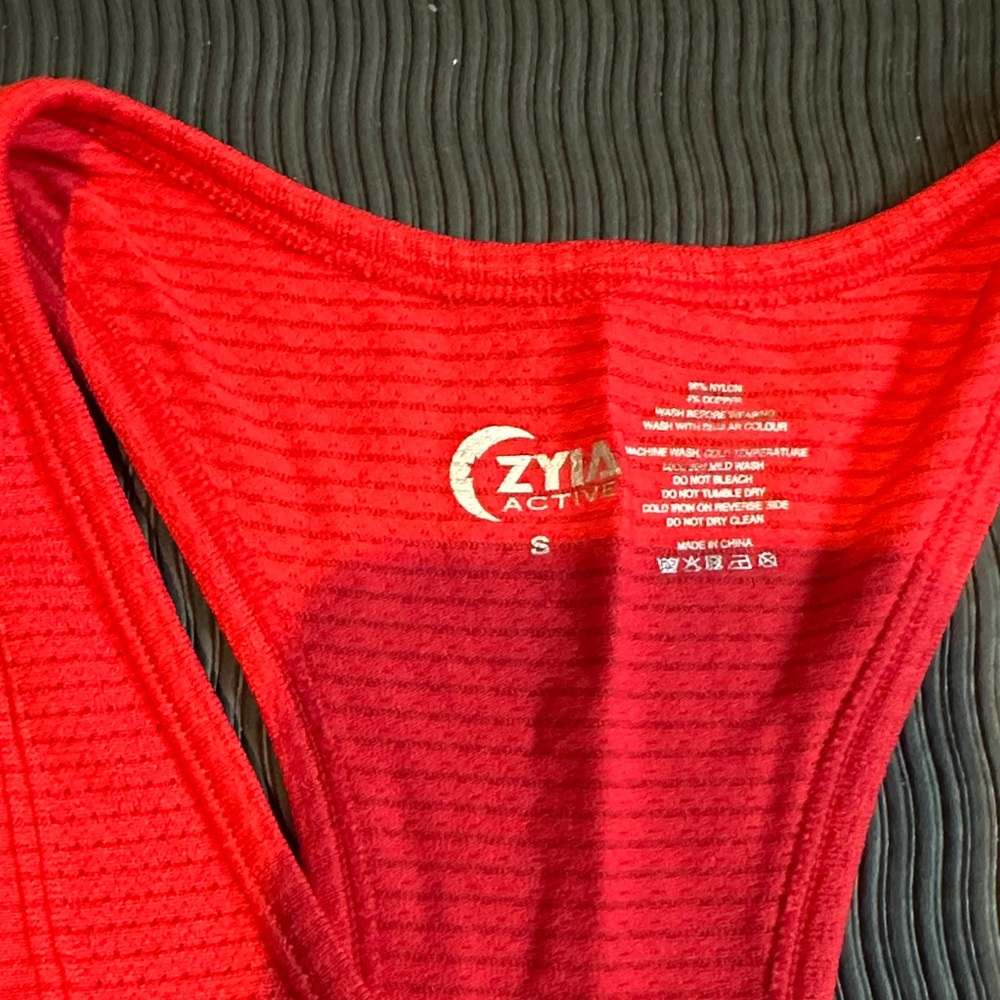 ZYIA Active Red Racerback Tank - Picture 2 of 6